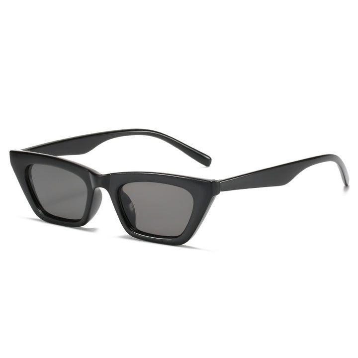 Dame moteriktig geometrisk solbrille i cat-eye stil Luvikno