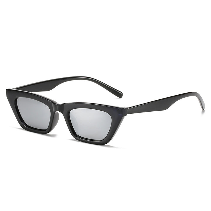 Dame moteriktig geometrisk solbrille i cat-eye stil Luvikno