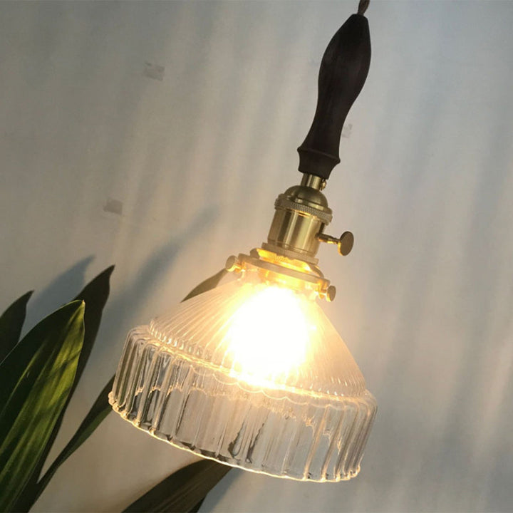 Luvikno | LoftLuxe Pendellampe - Rustikk Hengelampe med Frostet Glass