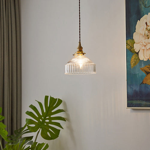 Luvikno | LoftLuxe Pendellampe - Rustikk Hengelampe med Frostet Glass