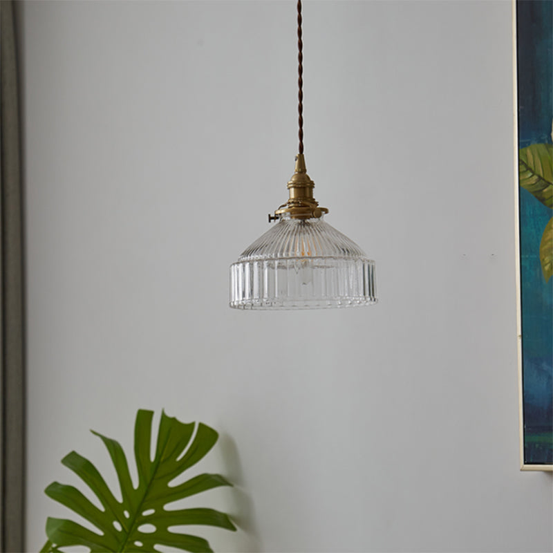 Luvikno | LoftLuxe Pendellampe - Rustikk Hengelampe med Frostet Glass