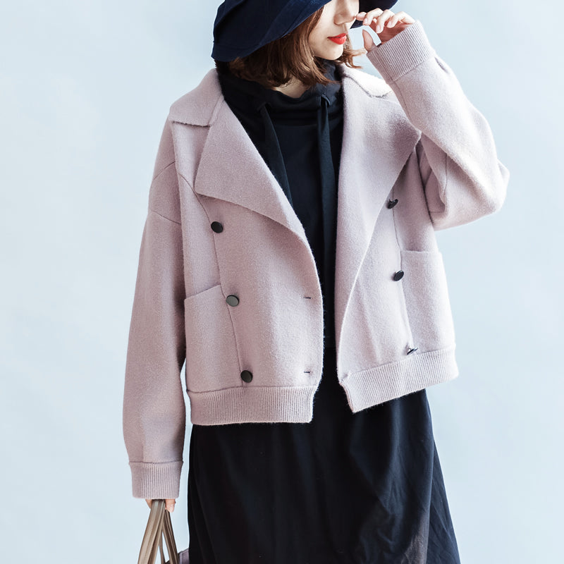 Luvik | Korte vinterulljakker rosa, oversized