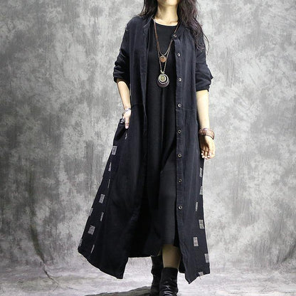 Luvik | musta ruutukuosisateenkin muotitakkikoko, korkea kaulus, patchwork, takit, kauppatakit, taskulliset takit