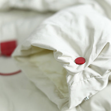 Luvik | valkoiset ylipitkät vaatteet korkea kaulainen paksu tikattu mekko tyylikkäät untuvatakit kaksinkertainen sauma