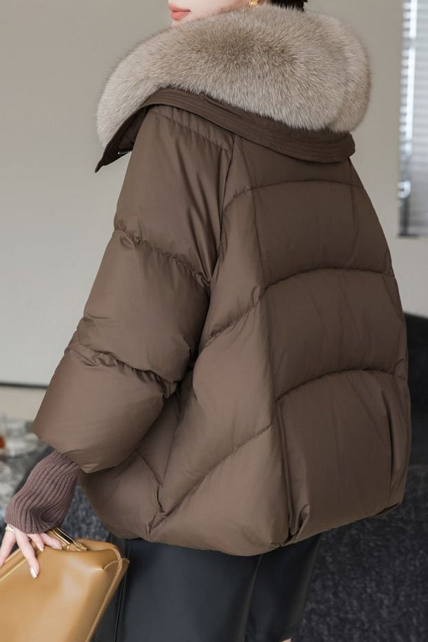 Luvik | Omvendt Kort Puffer-jakke