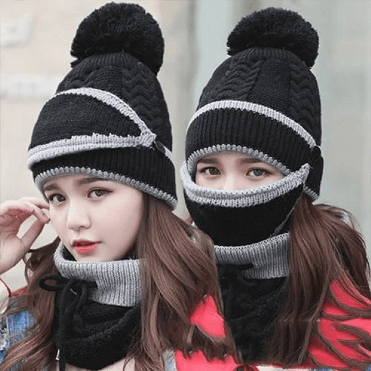 2022 Ny 3 i 1 Vinter Beanie Sett | Luvikno