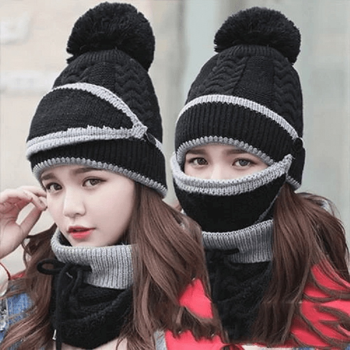 2022 Ny 3 i 1 Vinter Beanie Sett | Luvikno