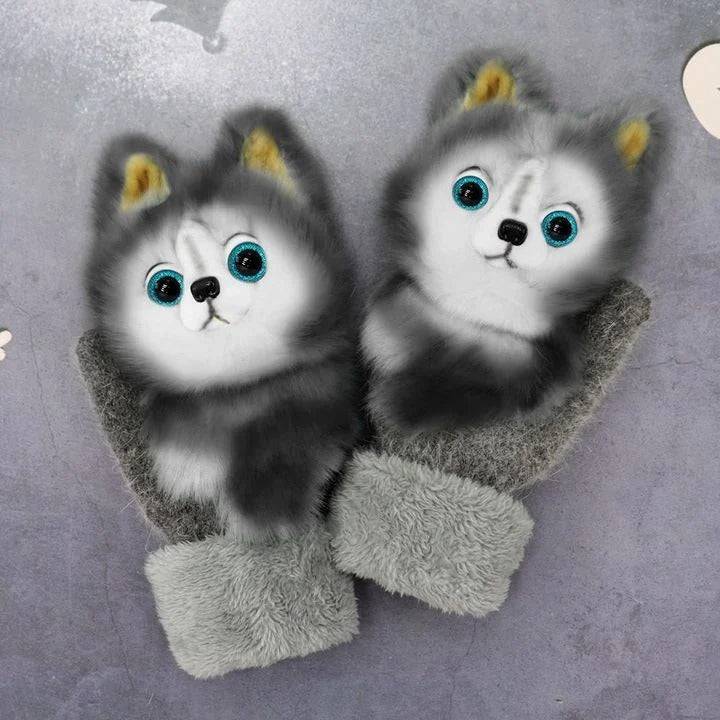 2022 nye tegneserie plush strikkede hansker🌈 | Luvikno