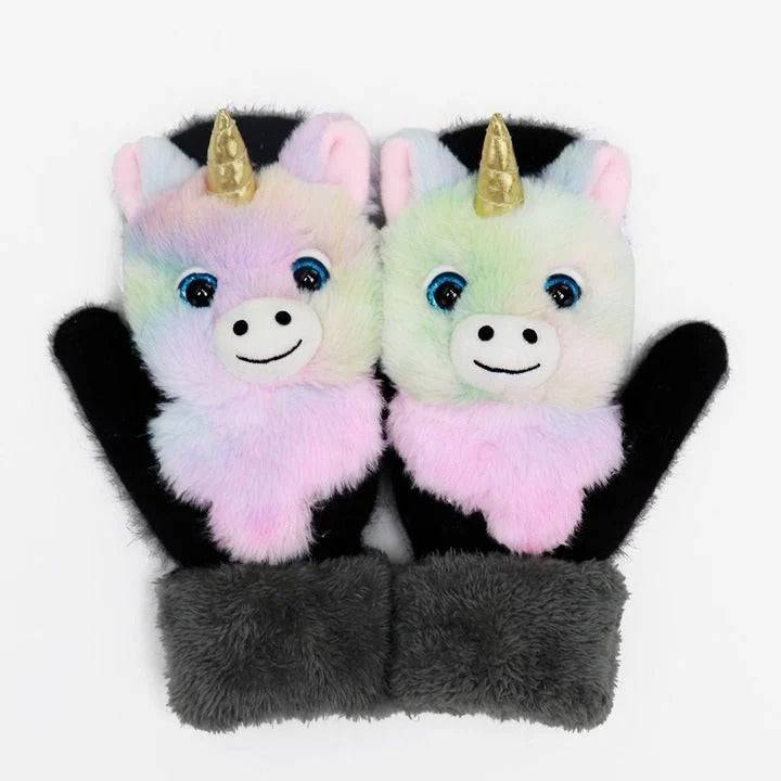 2022 nye tegneserie plush strikkede hansker🌈 | Luvikno