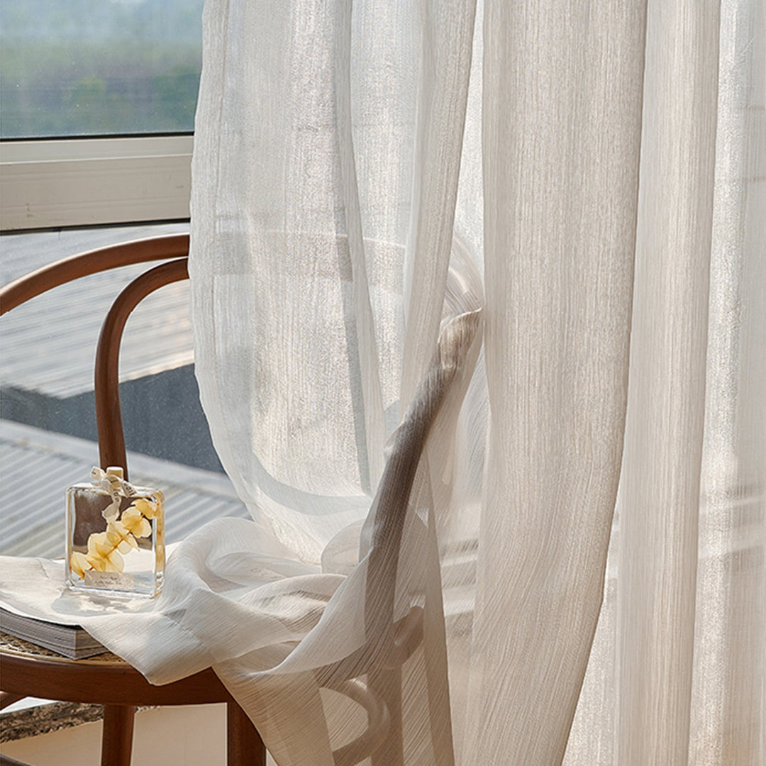 Transparente Linse Gardiner, Lyse og Moderne for Stue | Luvikno