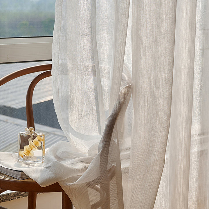 Transparente Linse Gardiner, Lyse og Moderne for Stue | Luvikno
