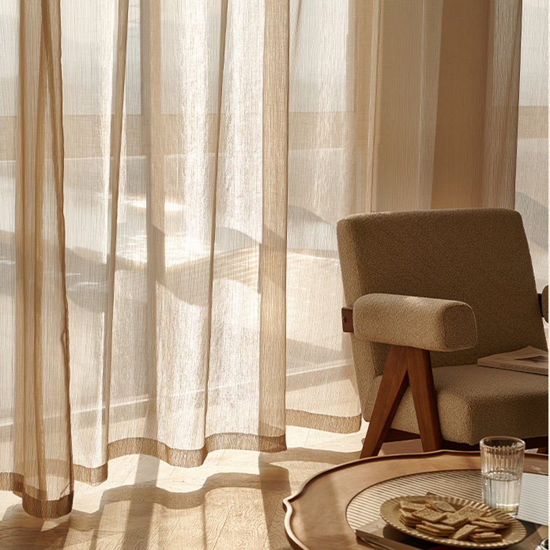 Transparente Linse Gardiner, Lyse og Moderne for Stue | Luvikno