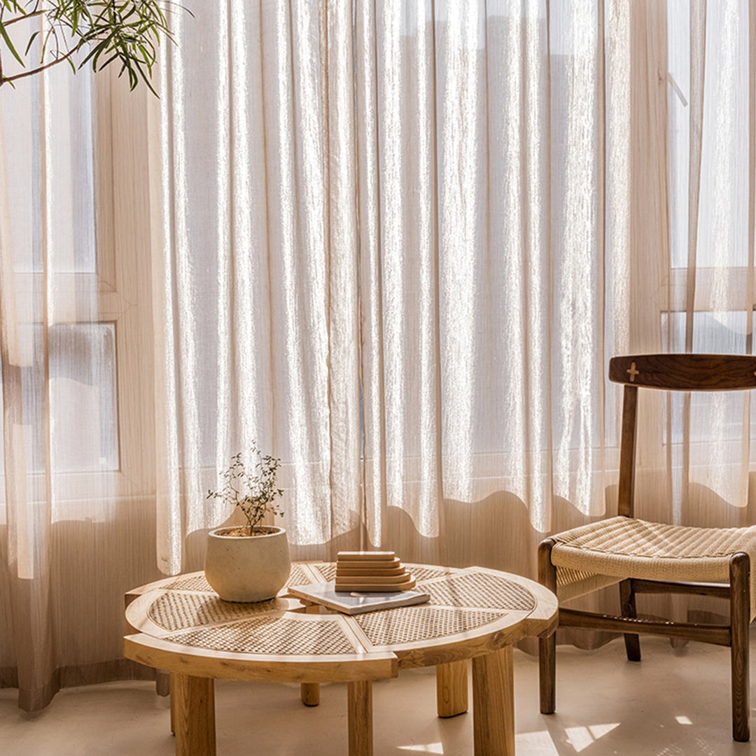 Transparente Linse Gardiner, Lyse og Moderne for Stue | Luvikno