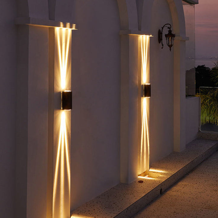 Moderne Minimalistisk Utendørs Vanntett Strålekaster LED Utendørs Dekorativ Vegglampe | Luvikno