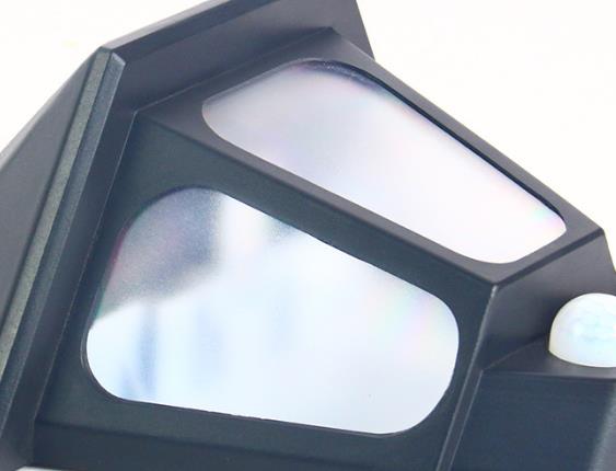 Moderne minimalistiske sol ute vanntett induksjon to-farge belysning LED utendørs hagevegg lampe | Luvikno