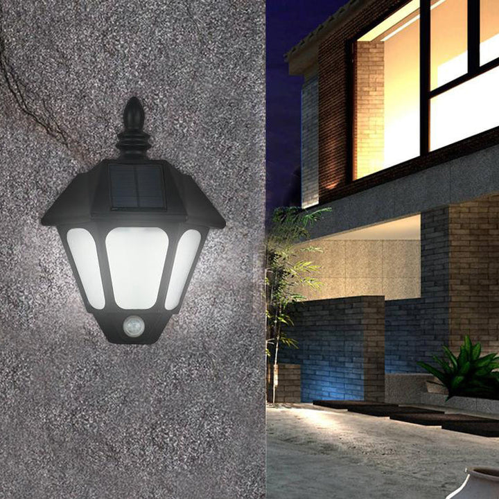 Solcelle Vanntett Kreativ Dekorativ LED Utendørs Vegglampe | Luvikno