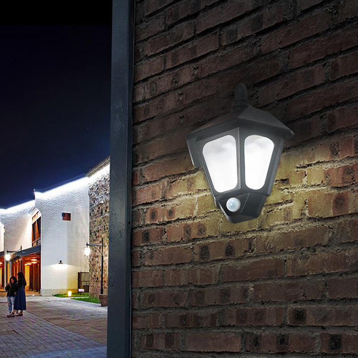Solcelle Vanntett Kreativ Dekorativ LED Utendørs Vegglampe | Luvikno