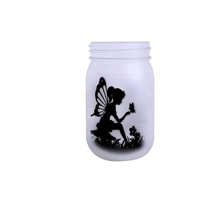 Solar Creative Fairy Frosted Glass Jar LED Utendørs Lys | Luvikno
