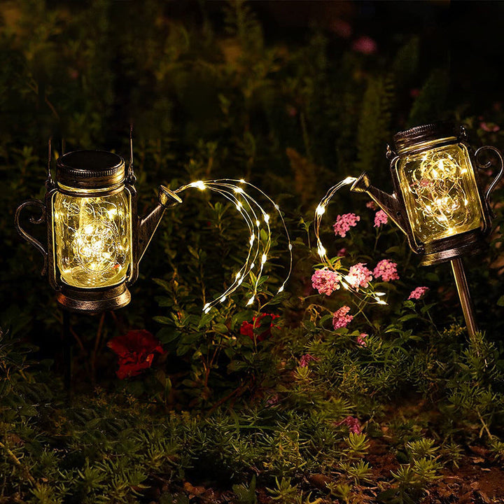 Solar Creative Fairy Frosted Glass Jar LED Utendørs Lys | Luvikno