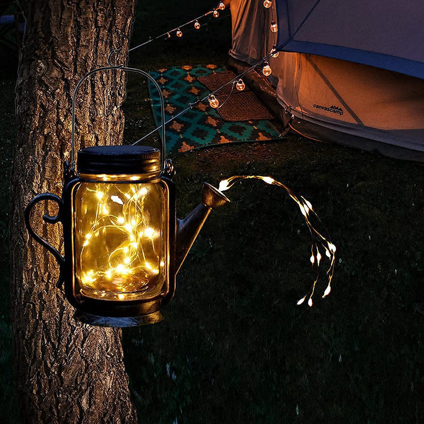 Solar Creative Fairy Frosted Glass Jar LED Utendørs Lys | Luvikno