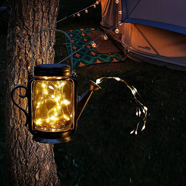 Solar Creative Fairy Frosted Glass Jar LED Utendørs Lys | Luvikno