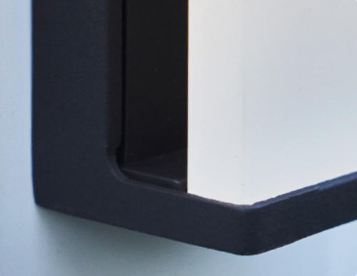 Solar Square Frosted Glass Vanntett Utendørs LED Vegglampe | Luvikno