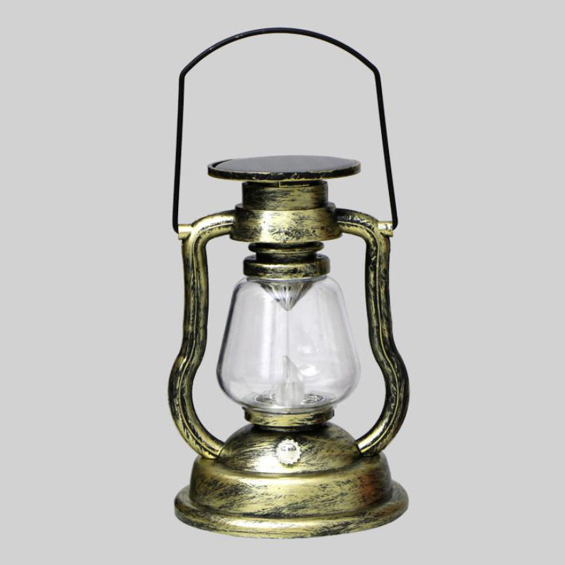 Solar Retro Kerosene Lampe Hest Lampe LED Utendørs Hage Patio Dekorasjon Bærbar Flamme Stearinlys Lys | Luvikno