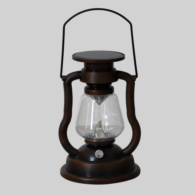 Solar Retro Kerosene Lampe Hest Lampe LED Utendørs Hage Patio Dekorasjon Bærbar Flamme Stearinlys Lys | Luvikno