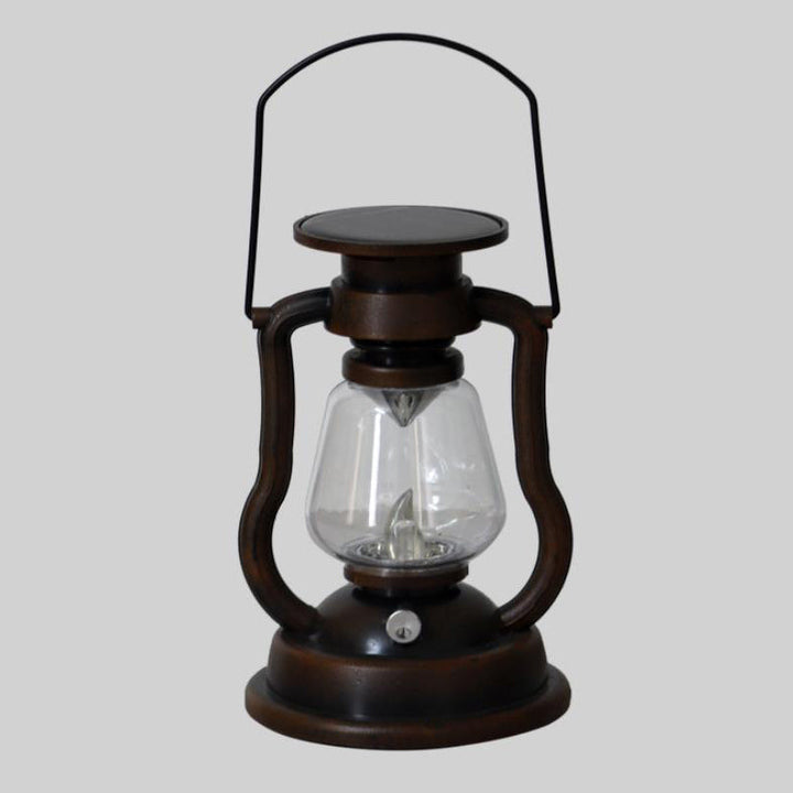 Solar Retro Kerosene Lampe Hest Lampe LED Utendørs Hage Patio Dekorasjon Bærbar Flamme Stearinlys Lys | Luvikno