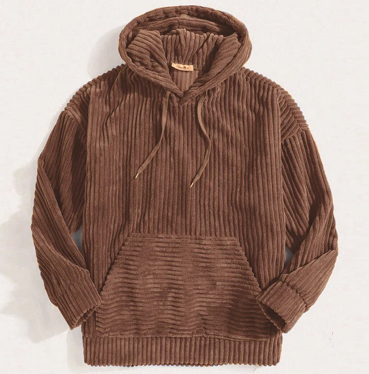 Luvik | Kvalitets corduroy hettegenser for menn