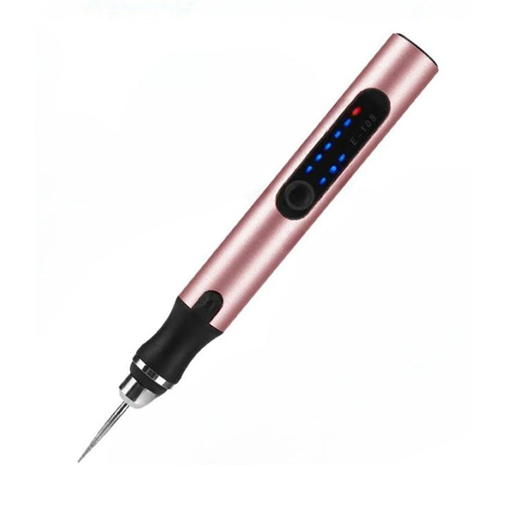Luvikno | Elektrisk profesjonell gravering penn for smykker glass tre stein metall - USB oppladbar