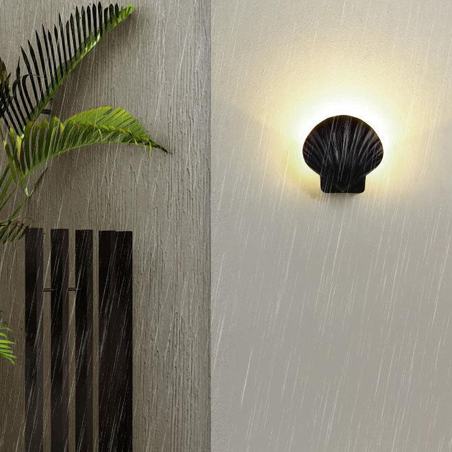 Utendørs Kreativ Skall Design Aluminium LED Vanntett Vegglampe | Luvikno