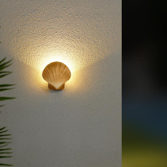 Utendørs Kreativ Skall Design Aluminium LED Vanntett Vegglampe | Luvikno