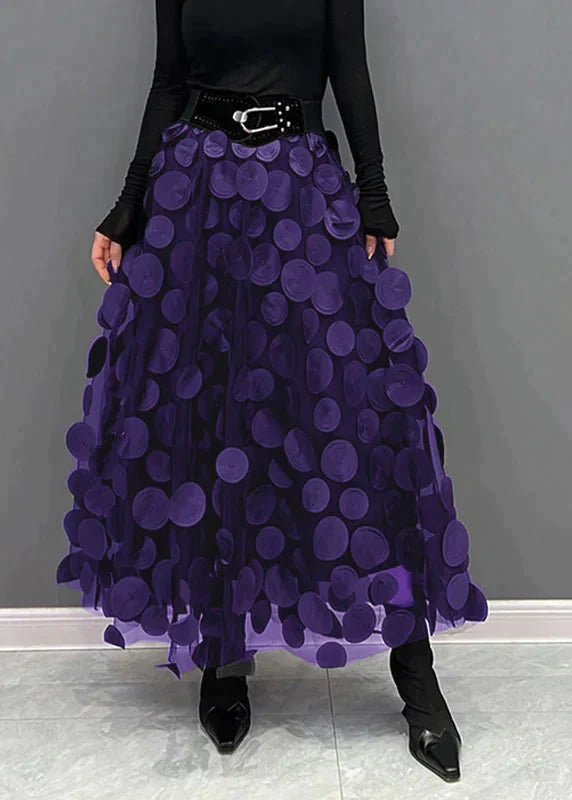 Luvik | Elegant pilkkukuosiset hameet