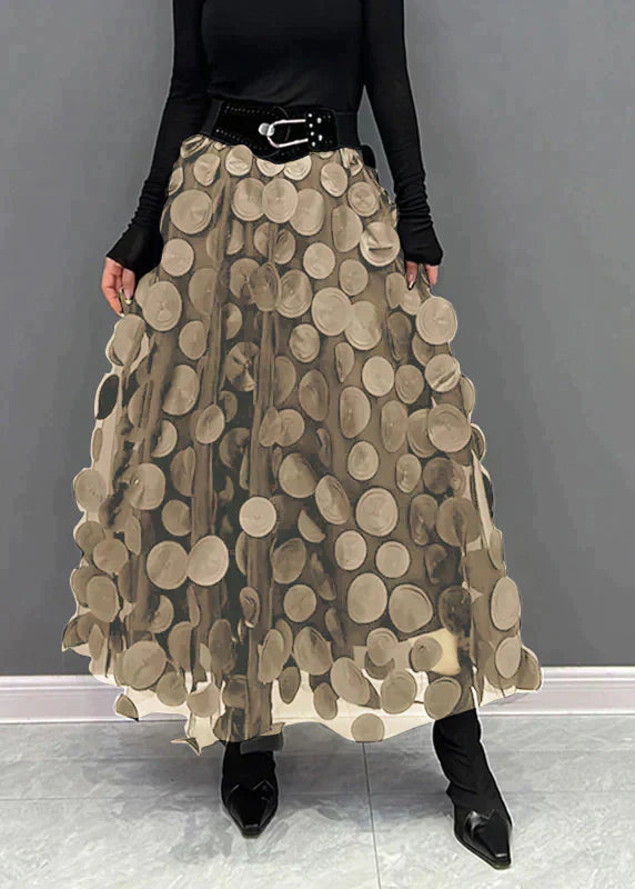 Luvik | Elegant pilkkukuosiset hameet