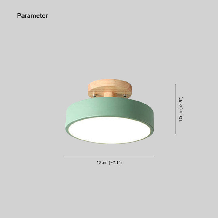 Moderne LED taklampe laget av tre – Quinn taklampe for stue, gang, soverom og spisestue | Luvikno