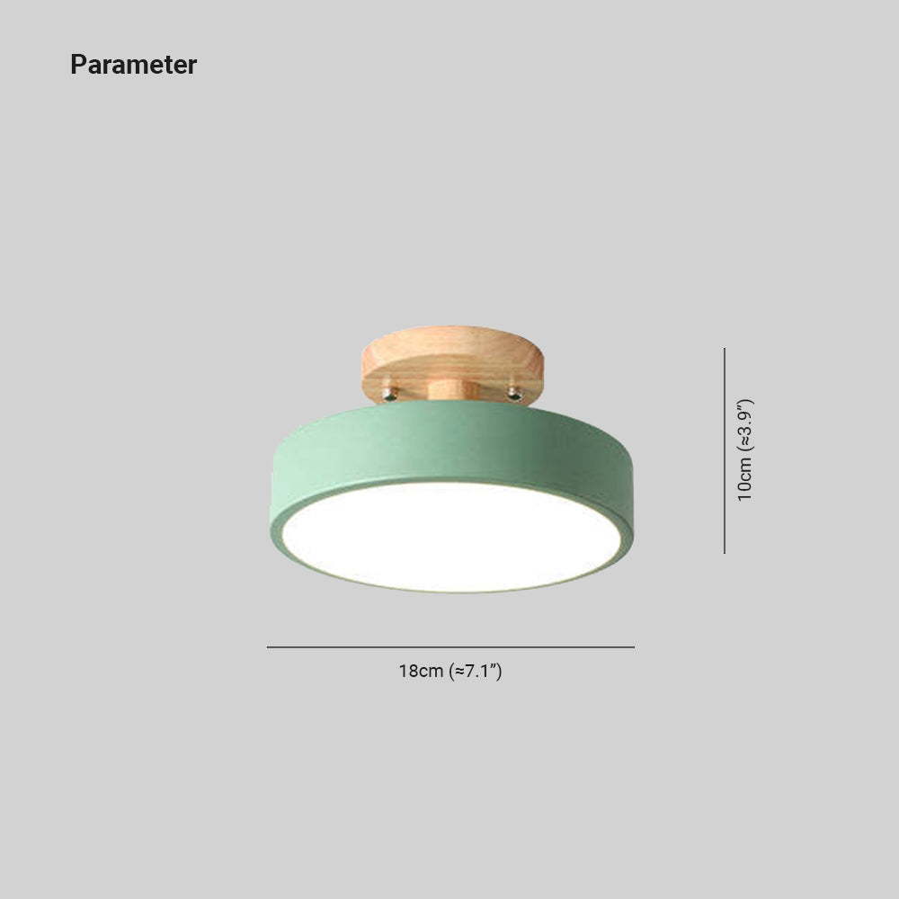Stilig LED Taklampe av Tre og Akryl for Soverom, Spisestue og Stue | Luvikno