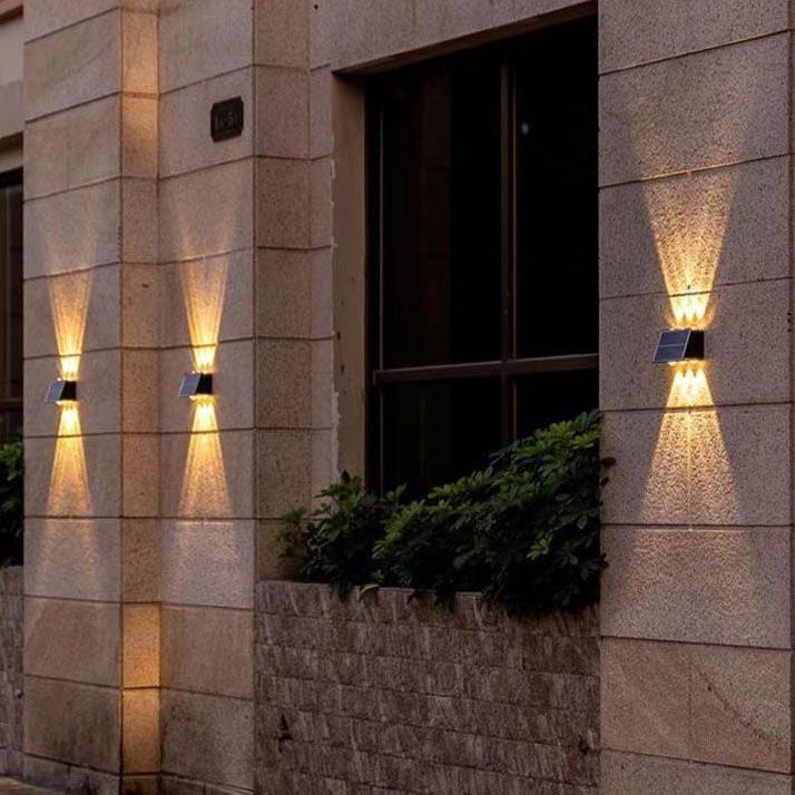 Moderne industriell sol vanntett ABS søyle LED vegglampe for utendørs terrasse | Luvikno