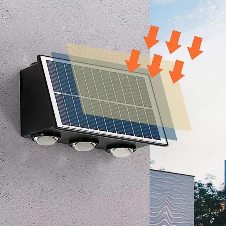 Moderne industriell sol vanntett ABS søyle LED vegglampe for utendørs terrasse | Luvikno