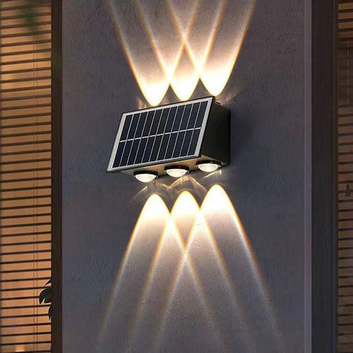 Moderne industriell sol vanntett ABS søyle LED vegglampe for utendørs terrasse | Luvikno