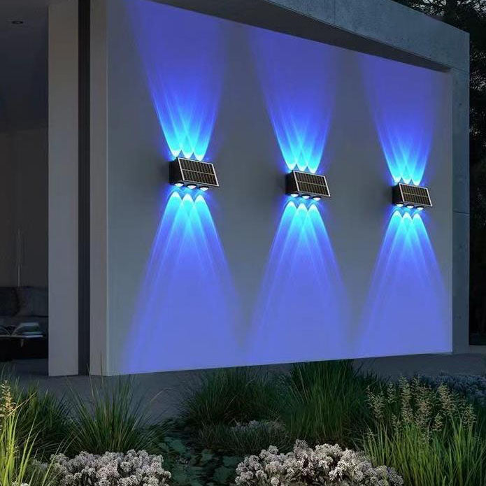 Moderne industriell sol vanntett ABS søyle LED vegglampe for utendørs terrasse | Luvikno