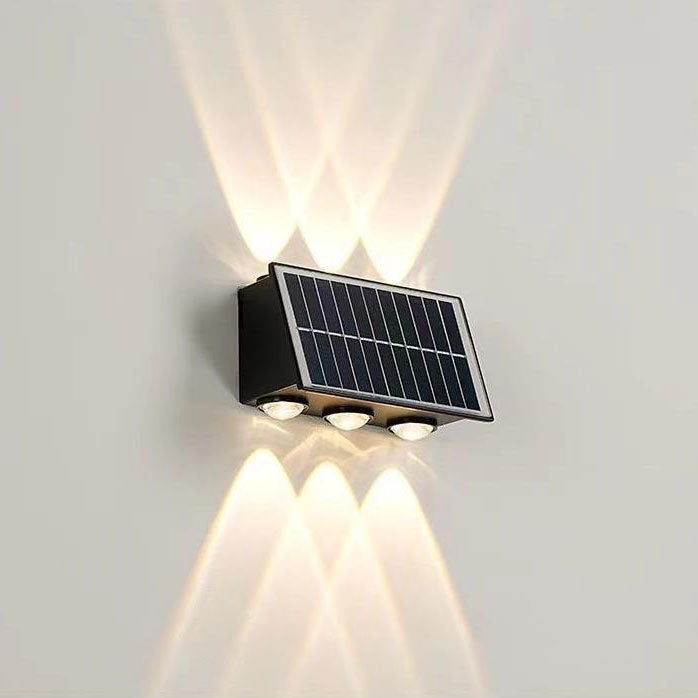 Moderne industriell sol vanntett ABS søyle LED vegglampe for utendørs terrasse | Luvikno