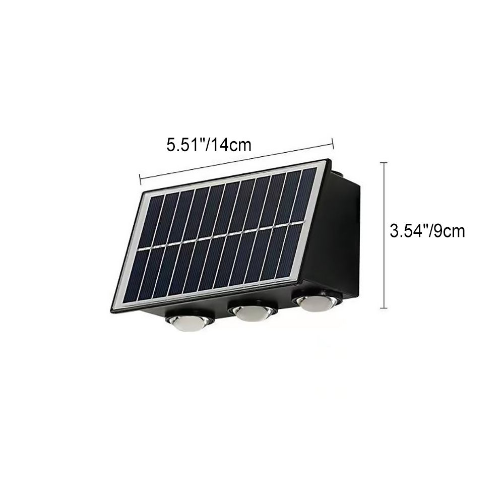 Moderne industriell sol vanntett ABS søyle LED vegglampe for utendørs terrasse | Luvikno
