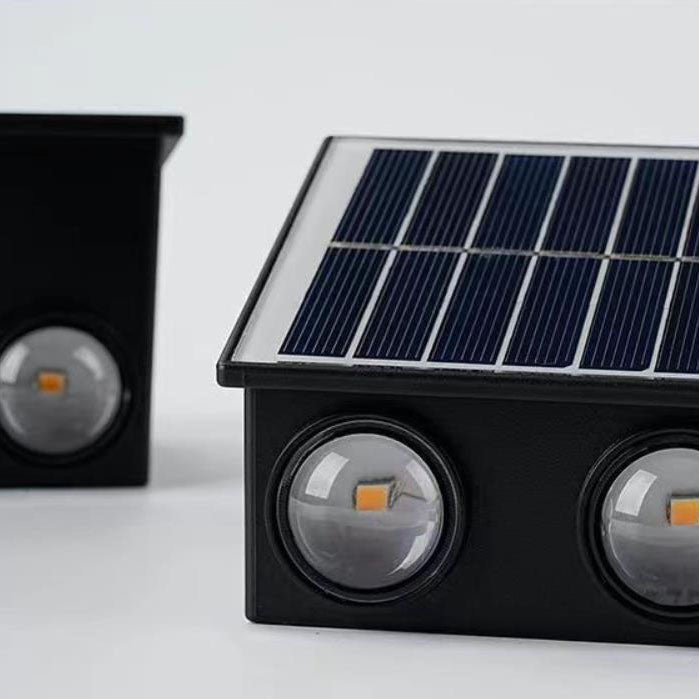 Moderne industriell sol vanntett ABS søyle LED vegglampe for utendørs terrasse | Luvikno