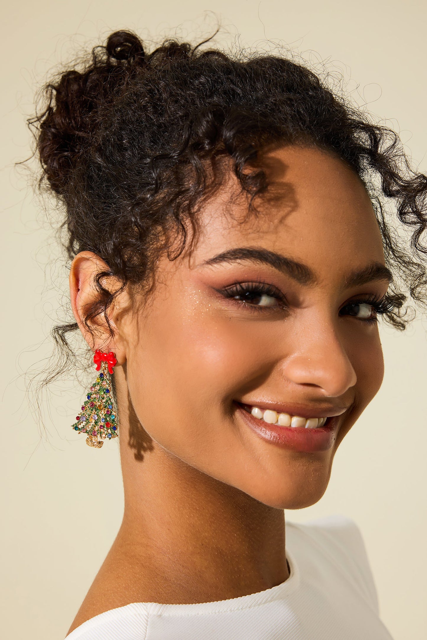 Luvik | Strass joulukuusimuotoiset korvakorut