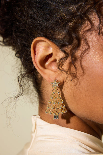 Luvik | Tekokivinen joulukuusimuotoiset korvakorut