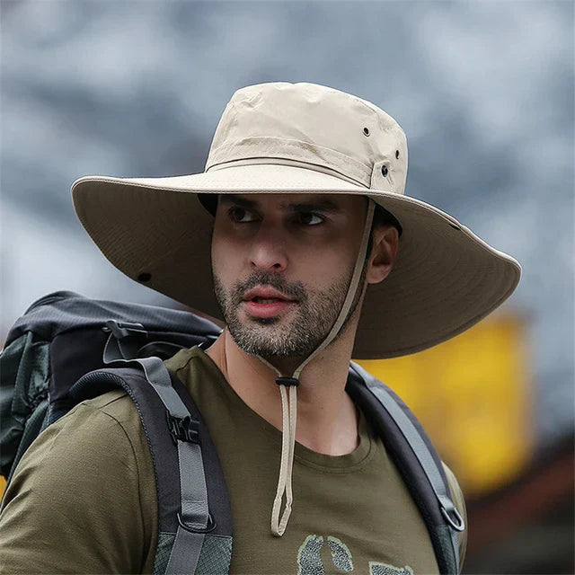 SUNNY | Sommer Bucket Hat | Cowboyhatt Menn | Utendørs Fiske Fotturer Strandhatter Luvikno