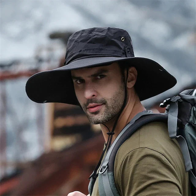 SUNNY | Sommer Bucket Hat | Cowboyhatt Menn | Utendørs Fiske Fotturer Strandhatter Luvikno