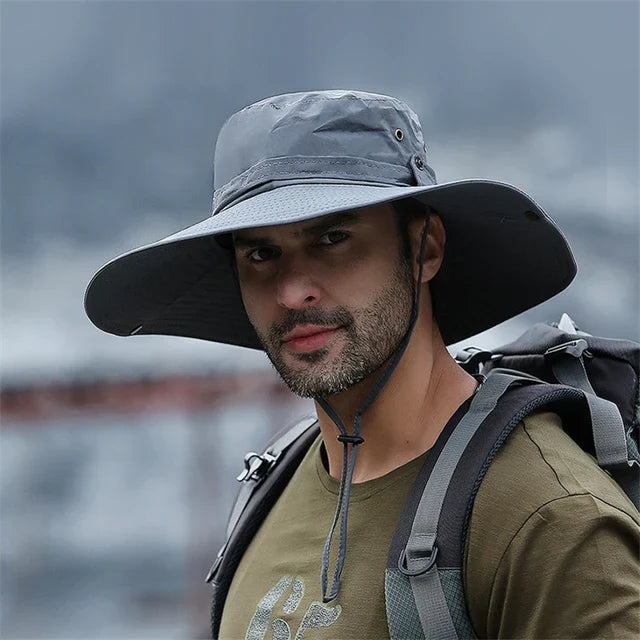 SUNNY | Sommer Bucket Hat | Cowboyhatt Menn | Utendørs Fiske Fotturer Strandhatter Luvikno