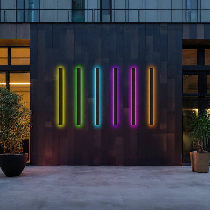 Zenith - Tight LED Vegglamper Svart Metall for Innendørs og Utendørs, Moderne Design for Hage og Hall | Luvikno